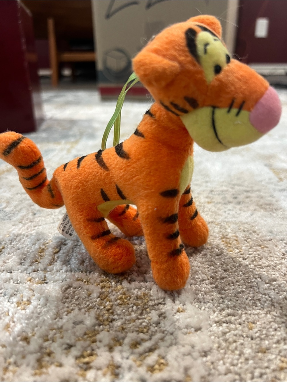 Plush tigger 90s Christmas ornament Disney Avon z29